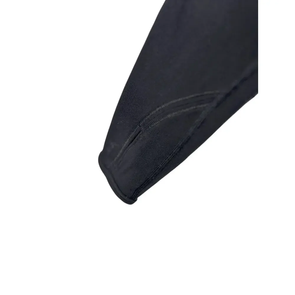 Lululemon Run Ice Queen Black Long Sleeve Quilted Black Shirt Thumb Holes - Picture 4 of 6